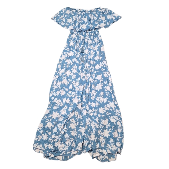 TIARE HAWAII MALDIVES FLORAL STRAPLESS MAXI DRESS O/S - Picture 3 of 10